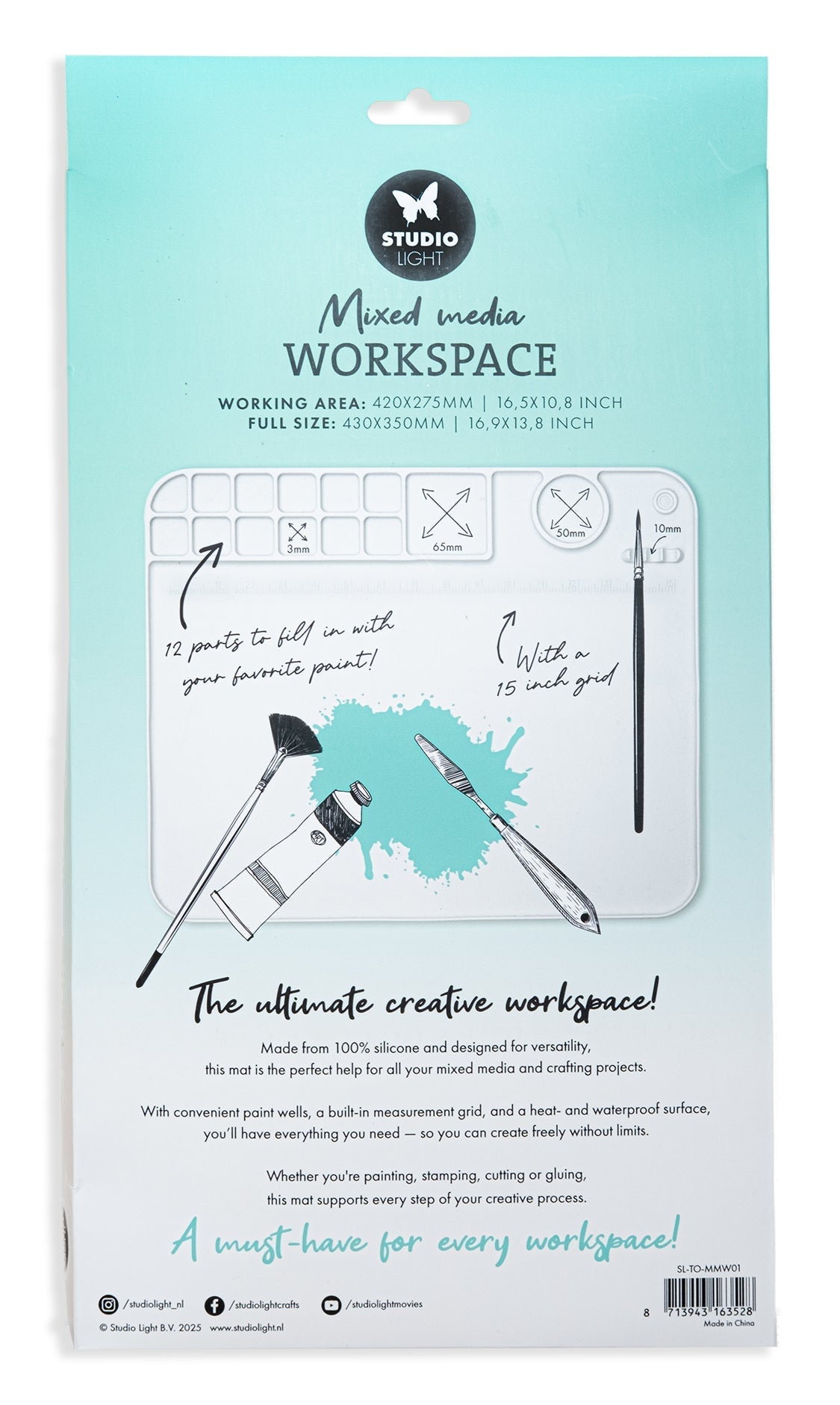 SL Espace de travail médias mixtes Outils résistants à la chaleur et imperméables 1 Pièce