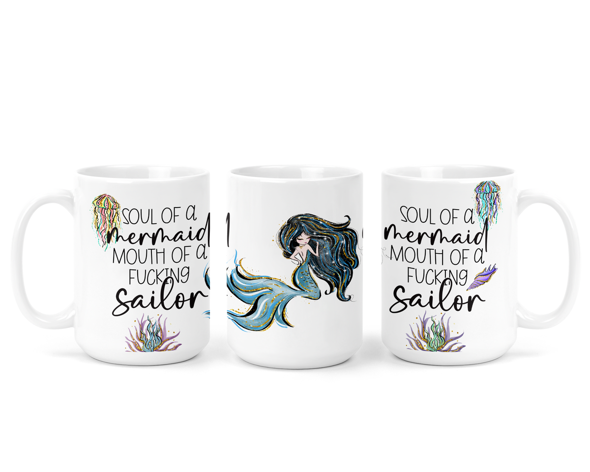 Mug en céramique "Jure comme un charretier"