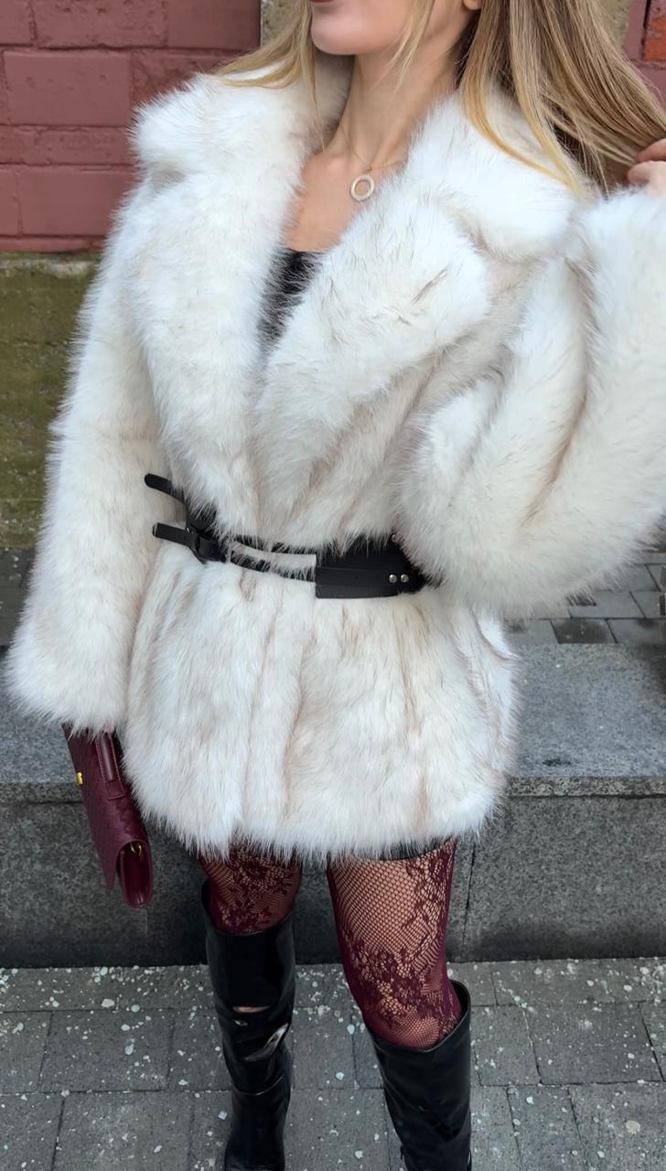 The Faux Fur Cloud Dancer Jacket