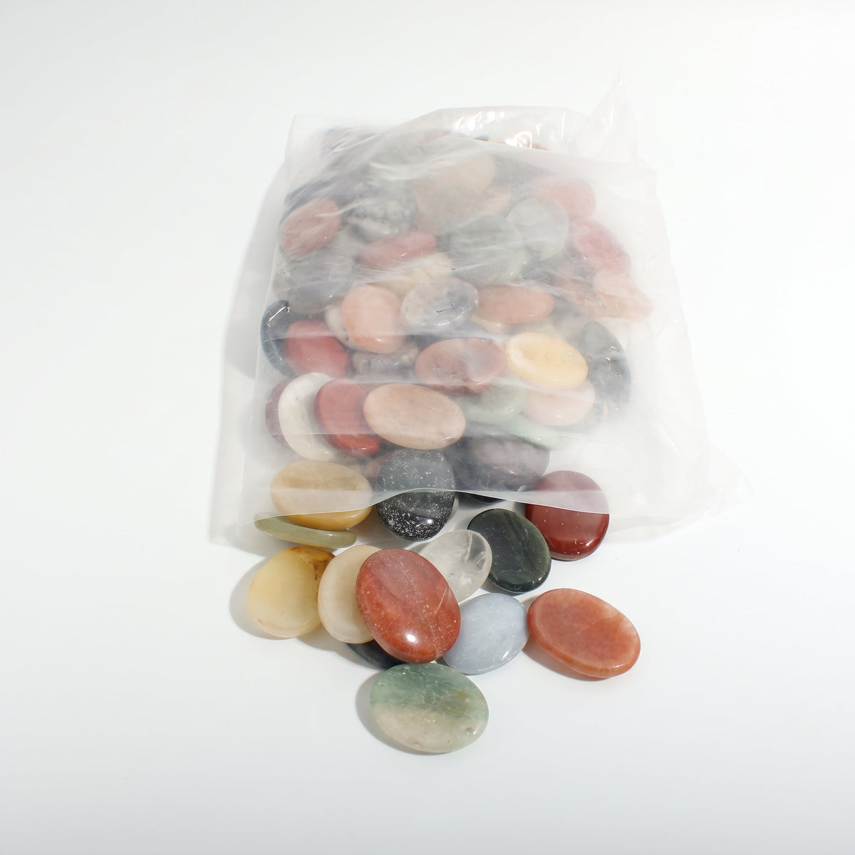 Mixed Stone Worry Stones - 100 Pack