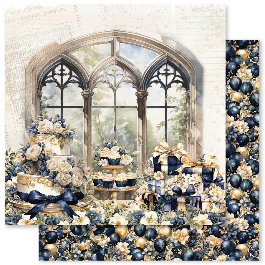 Wedding Blooms C 12x12 Paper (12pc Bulk Pack) 31710