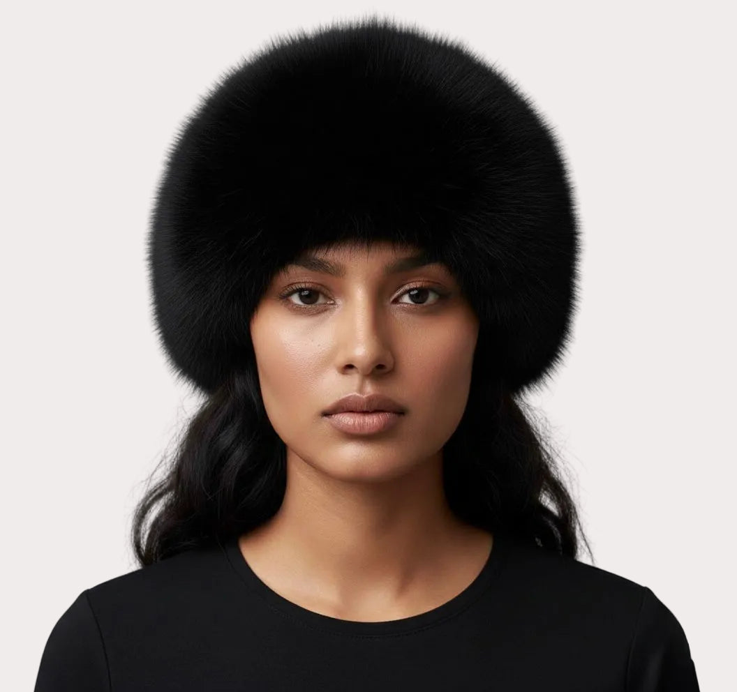 Chapeau original en fausse fourrure