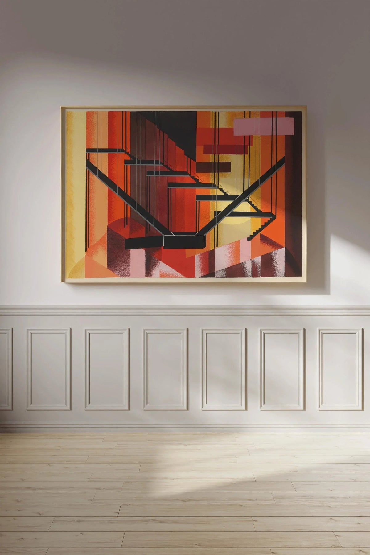 Alexandra Exter - Maquettees de Theatre 13 PRINT | Bauhaus-Inspired Abstract Art | Bold Modernist Wall Decor available framed
