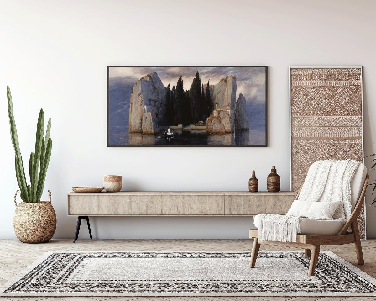 Arnold Böcklin - The Isle of the Dead | Eerie and Evocative Symbolist Art | PRINT | Available framed 2x1