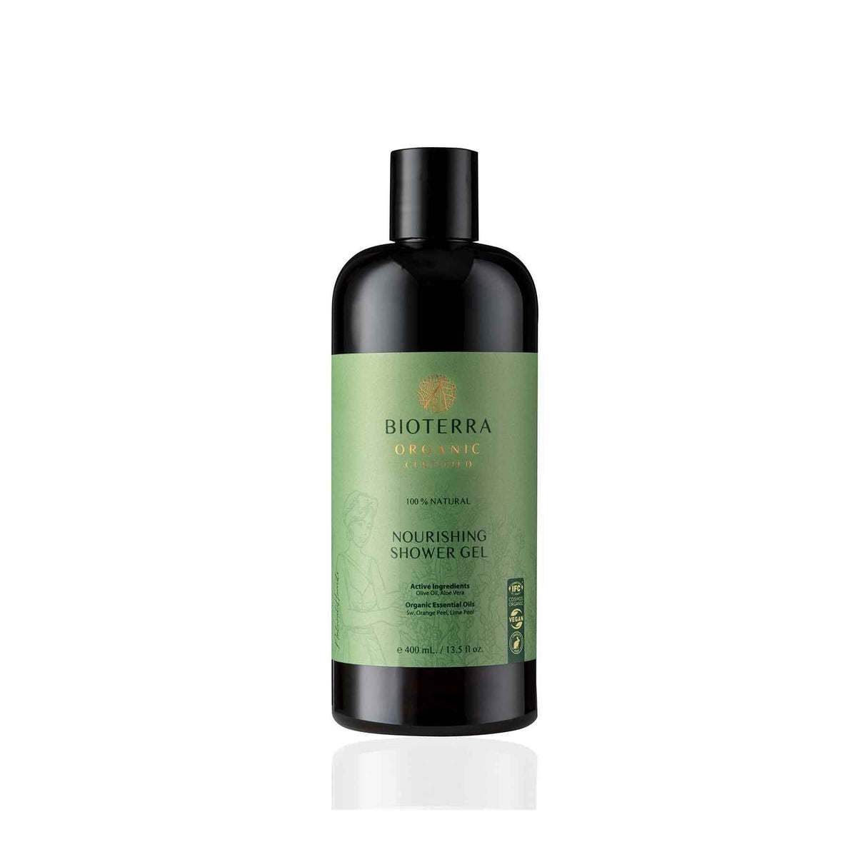 Gel Douche Nourrissant Bio Bioterra – 400 ml