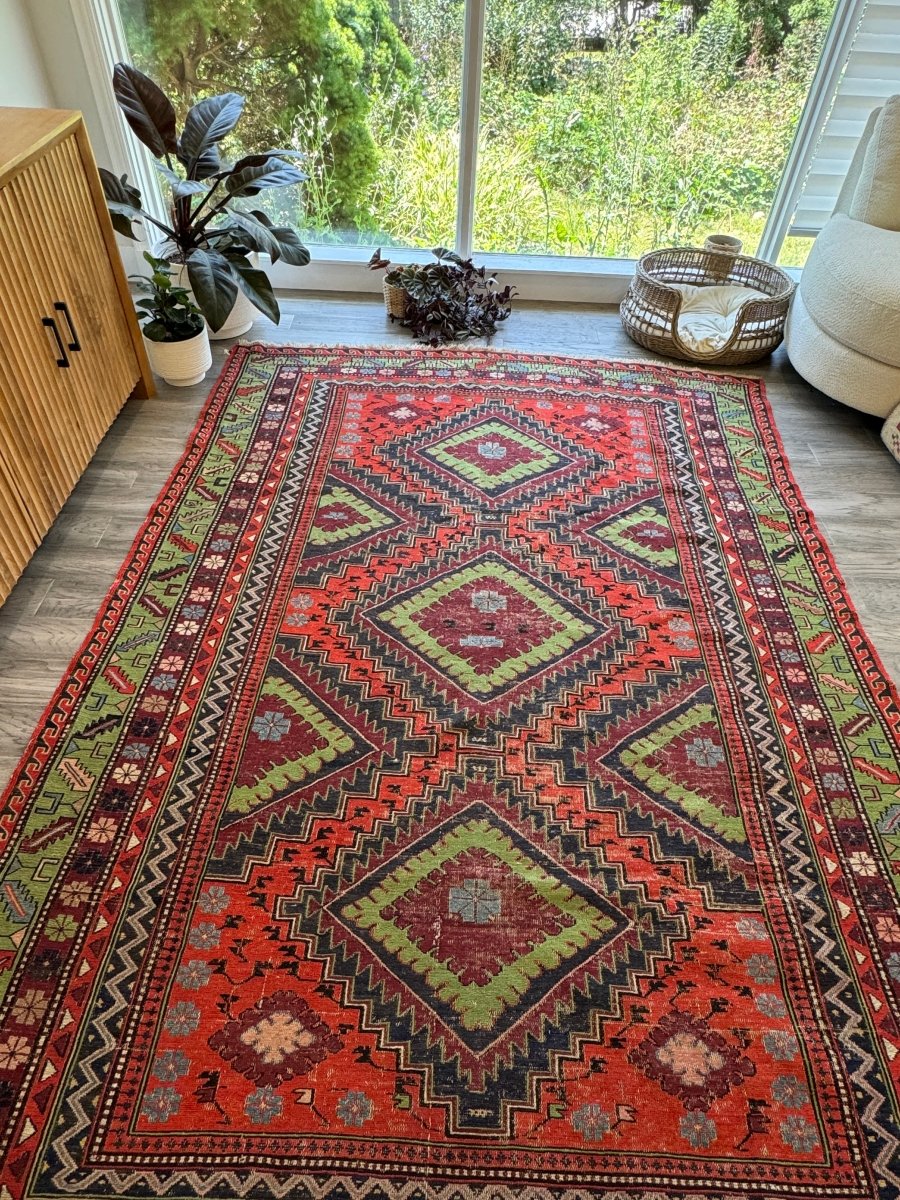 Caucasian Soumak Rug | 5' 11" x 10'
