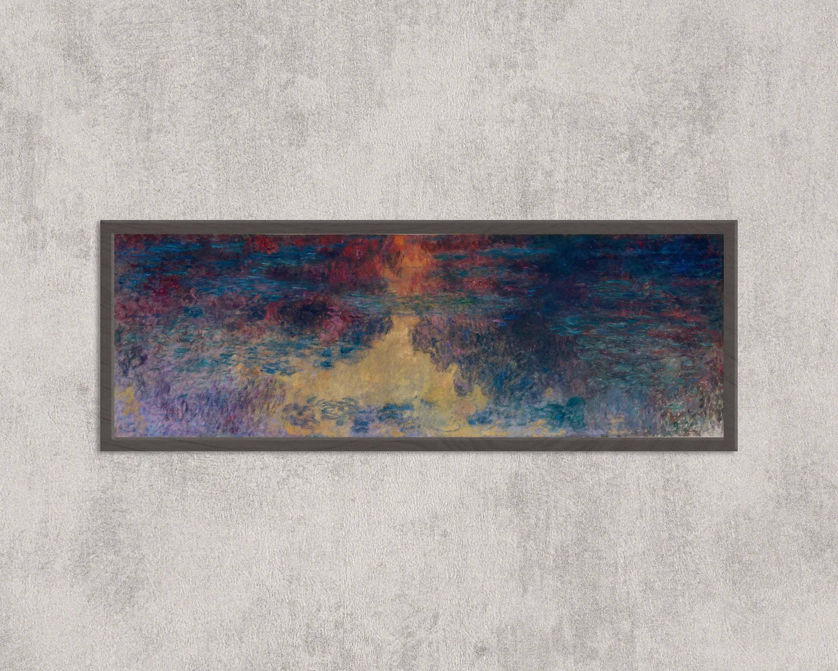 Monet Waterlily Pond Giclee Print: Impressionist Art (Framed Option)