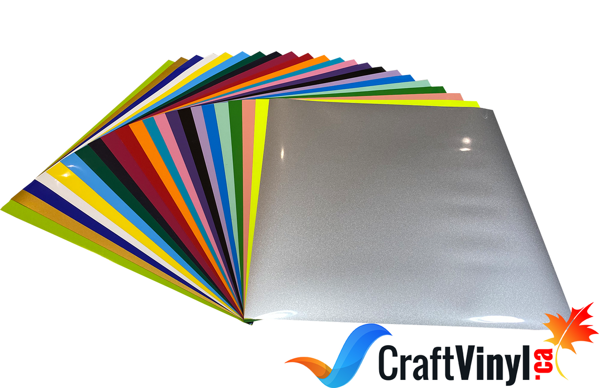 Lot de 30 feuilles de vinyle thermocollant Craft HTV de 30,5 x 25,4 cm