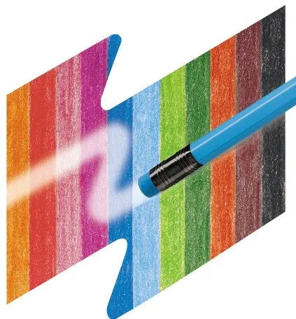 Faber-Castell - Crayons de couleur effaçables