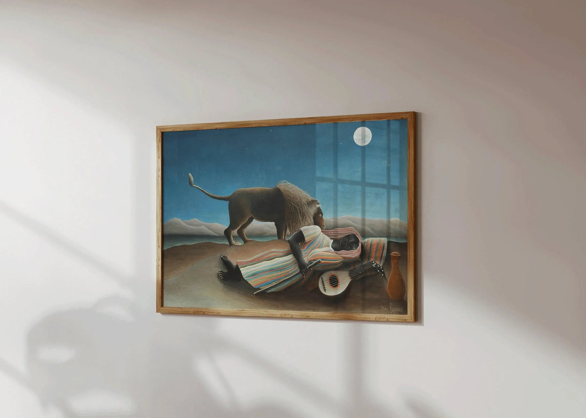 Henri Rousseau - The Sleeping Gypsy | Famous Art (available handframed or unframed)