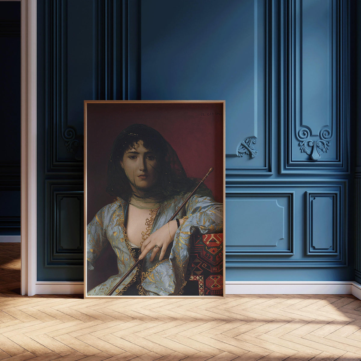 Jean-Léon Gérôme - Veiled Circassian Beauty | Orientalist Art (available handframed or unframed)