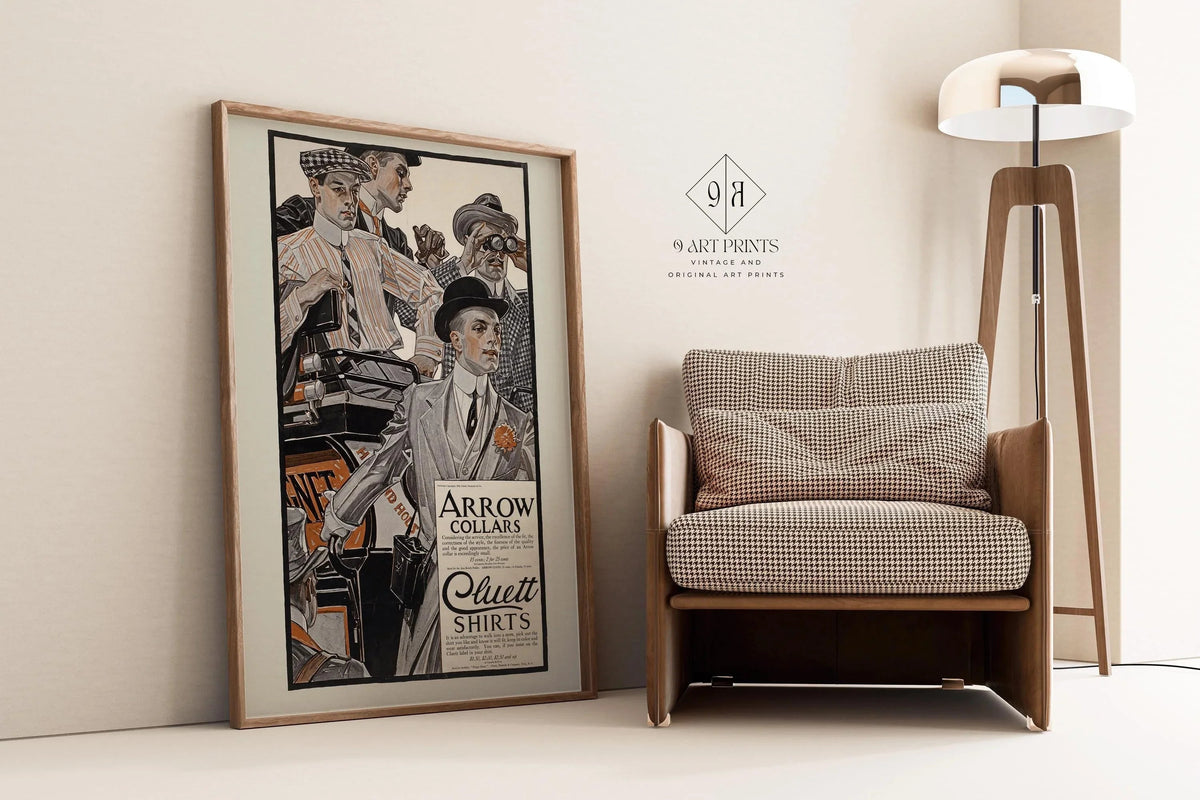 J.C. Leyendecker Arrow Collars Print: Vintage LGBTQ+ Art Advertisement
