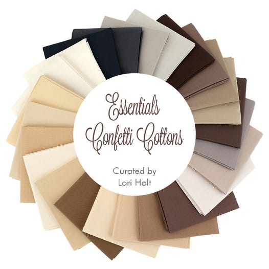 Lori Holt Essential Confetti Cotton Fat Quarter Bundle, 24 Pcs.