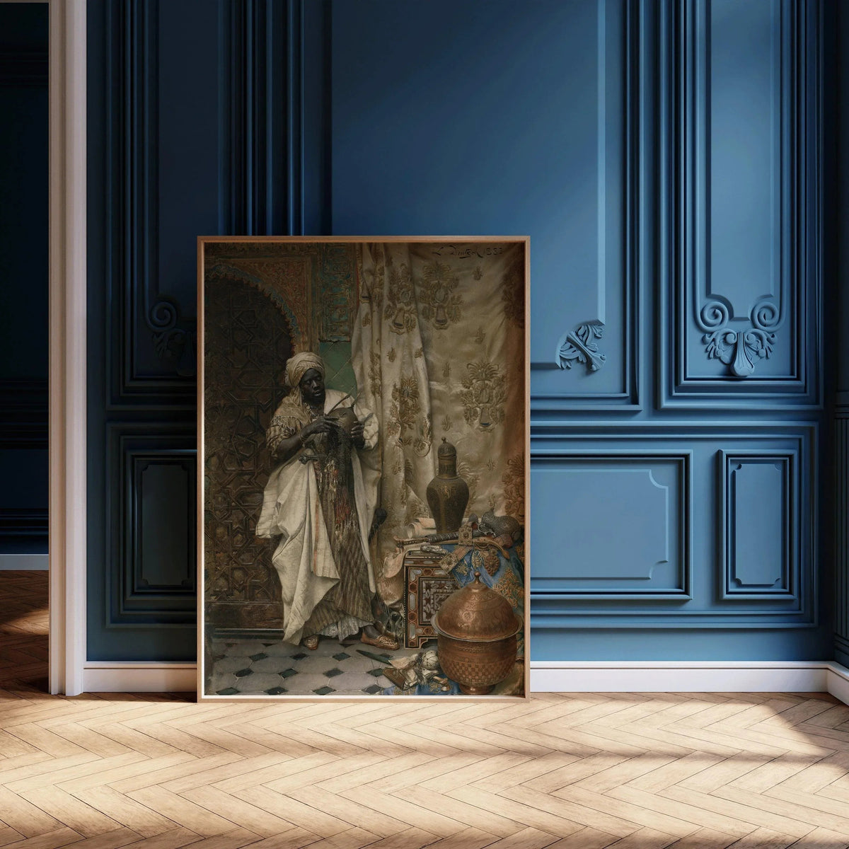 Ludwig Deutsch - The Inspection | Orientalist Art (available handframed or unframed)