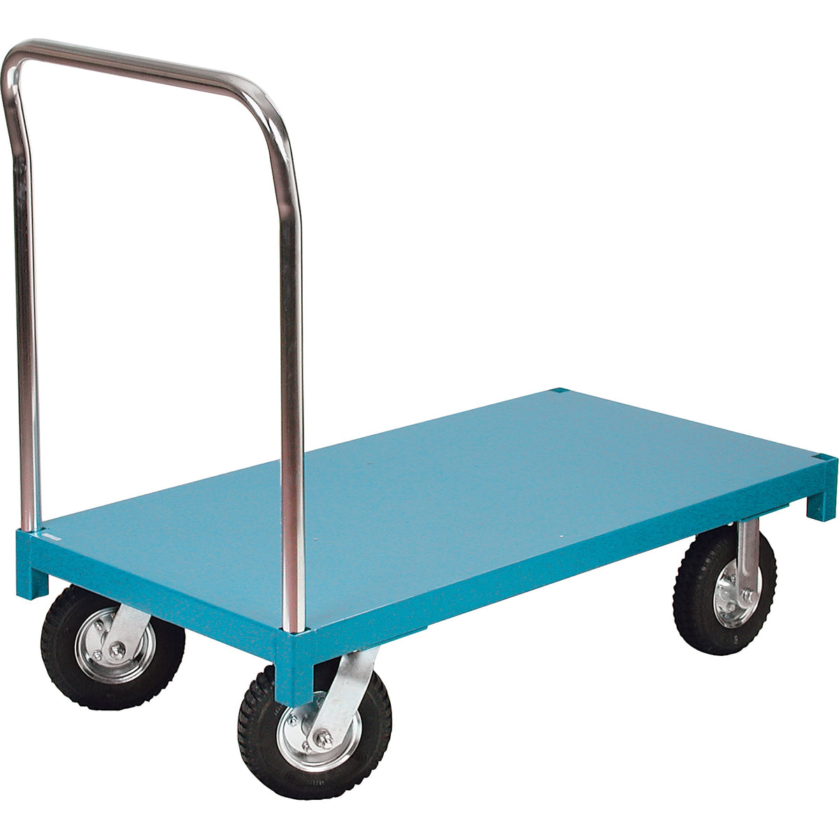 Chariot plateforme, 122 cm L x 61 cm l, capacité de 454 kg, roulettes pneumatiques