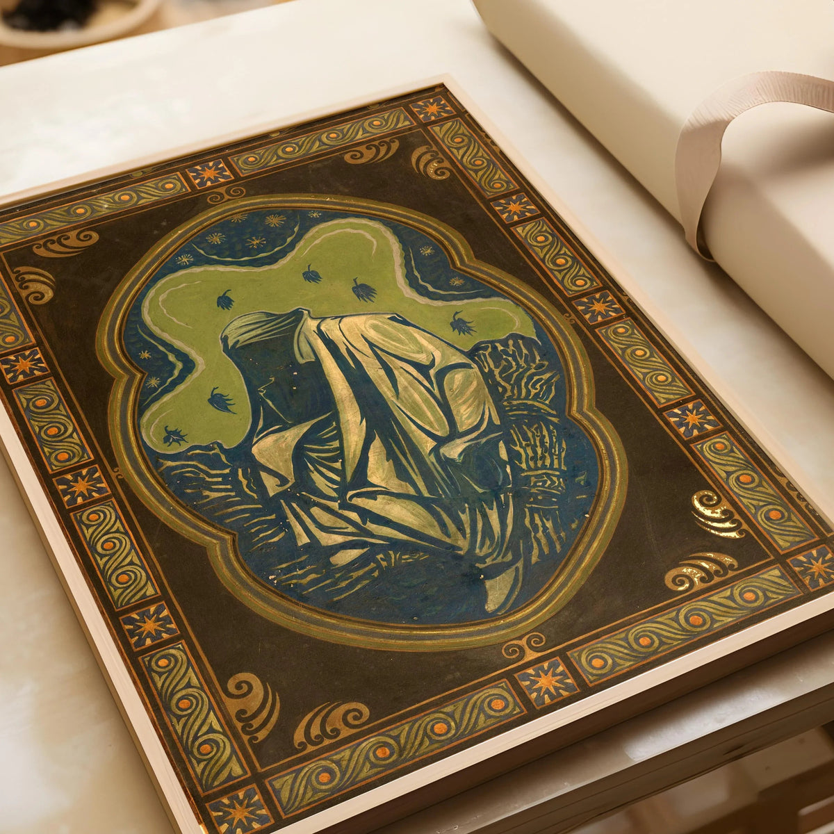 Estampe giclée « Nuit » de Richard Roland Holst : Art nouveau symboliste