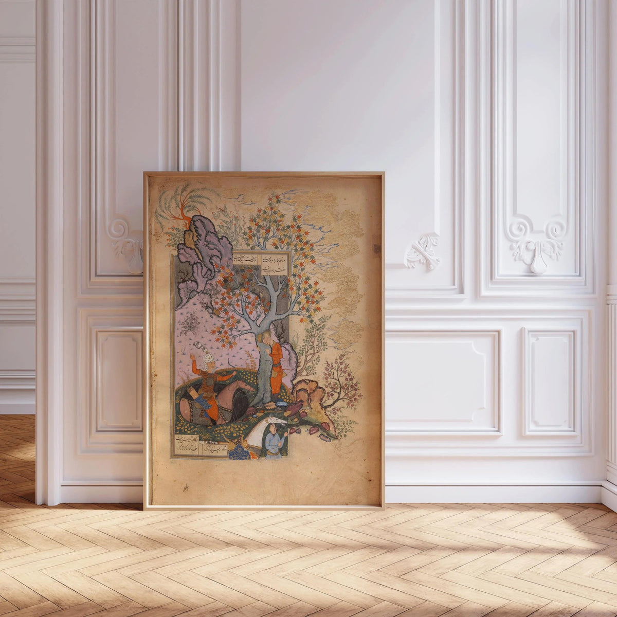 Shahnama Giclee Print: Persian Miniature Art, Firdausi Epic Poem (Framed Available)