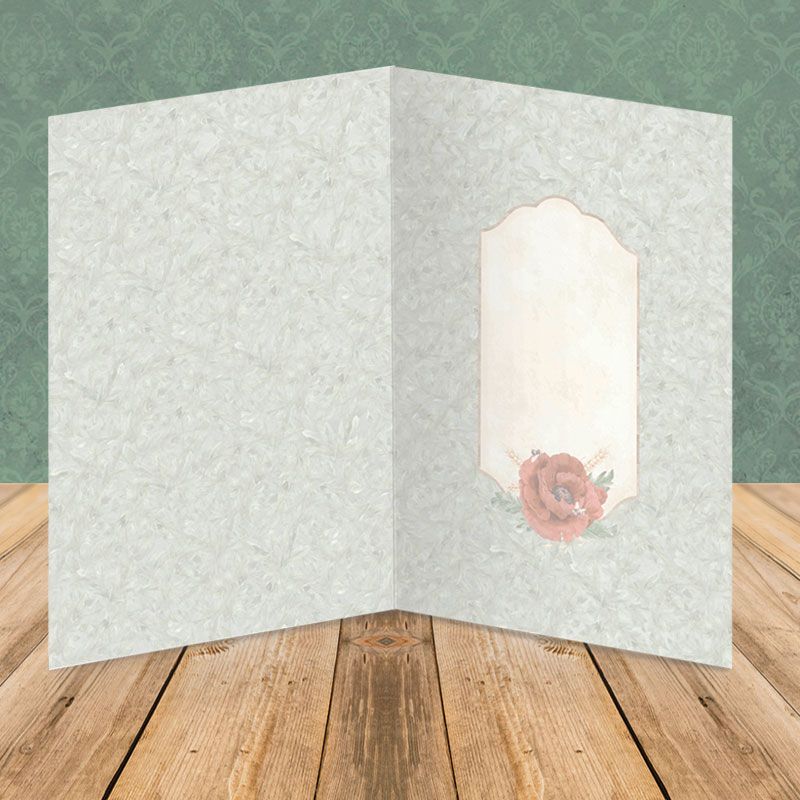Inserts de cartes de luxe Perfect Poppies