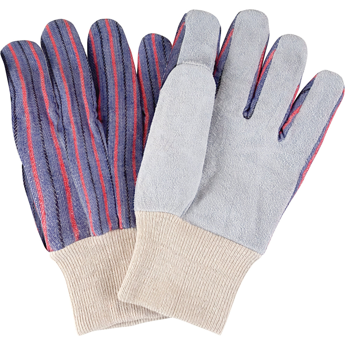 Gants de travail standard, grande taille, paume en croûte de cuir de vachette