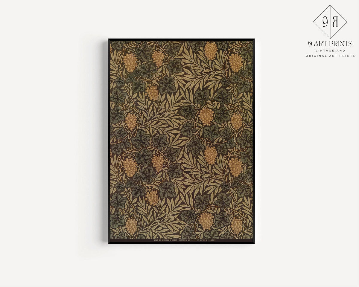 STATEMENT DUO William Morris Prints - Acanthus and Vine | | Vintage Botanical Patterns available framed