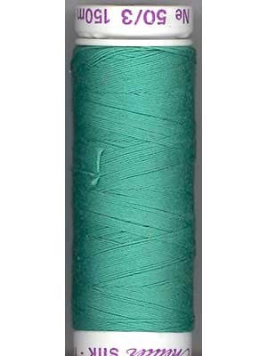 Fil de coton uni Mettler Silk-Finish 50wt 164yd/150M Vert Bouteille