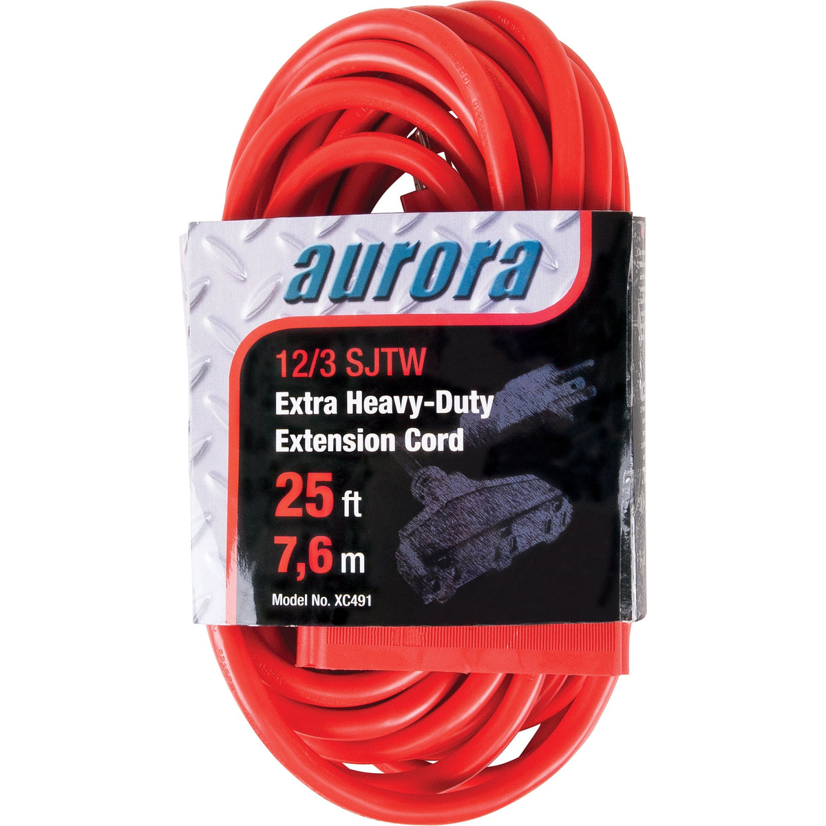 Rallonge en vinyle, extérieure, SJTW, 12/3 AWG, 15 A, 3 prise(s), 7,6 m
