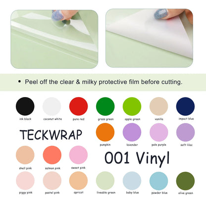 Vinyle adhésif mat TeckWrap - Blanc coco | Idéal pour les projets artistiques, les décalcomanies et plus encore !
