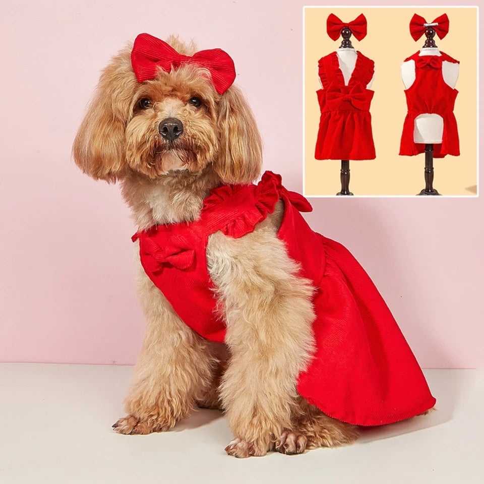 Ensemble Robe Rouge Rubis