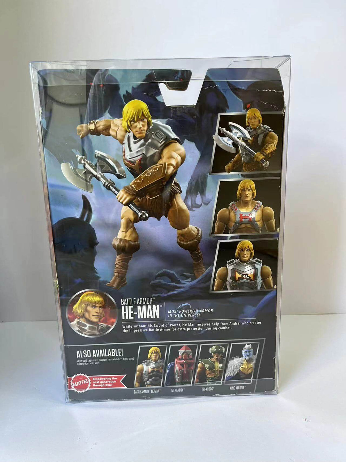 EVORETRO Étui de protection pour Master of The Universe Revelation Battle Armor 18.3x7.2x27 avec cintre, paquet de 10