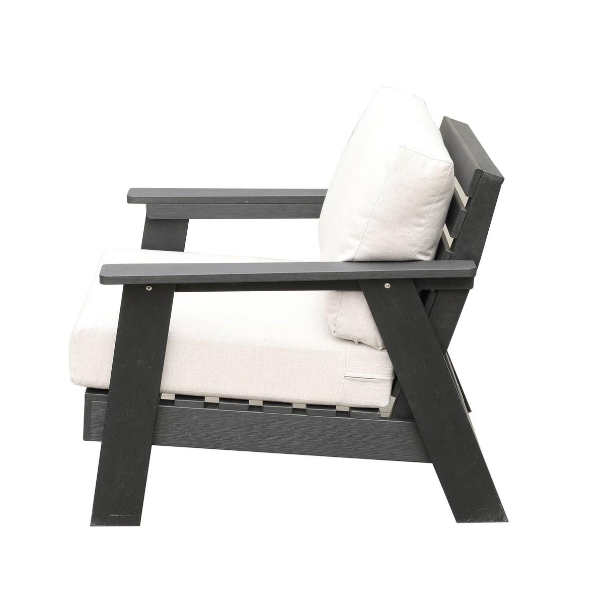 Fauteuil de jardin Hazelnut Polymer avec coussins Sunbrella®