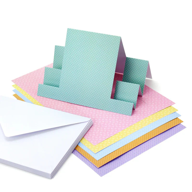 Cartes à étapes - Jolis pastels
