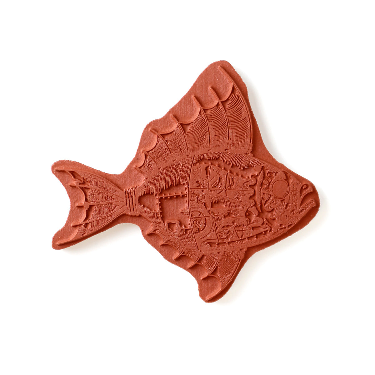 Set de tampons pré-découpés en caoutchouc Steampunk Fish par Andy Skinner