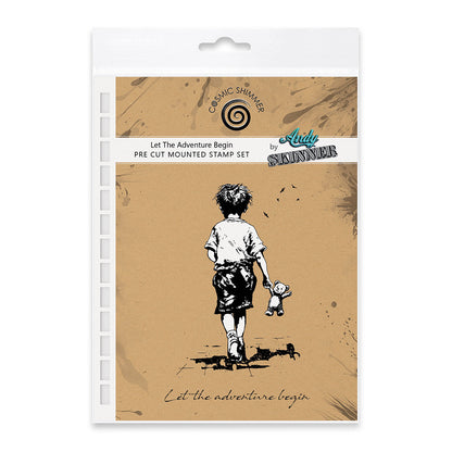 Let The Adventure Begin Pre Cut Rubber Stamp Set by Andy Skinner