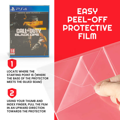 EVORETRO Display Case Protector for PS3/PS4 Steel Book Box PET Protector