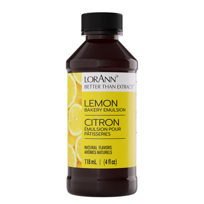 Émulsion de citron pour pâtisserie - 4 oz. - 16 oz. - 1 gallon - 5 gallons - Émulsions de pâtisserie Canada - Livraison gratuite au Canada pour les commandes de plus de 199 $ CA