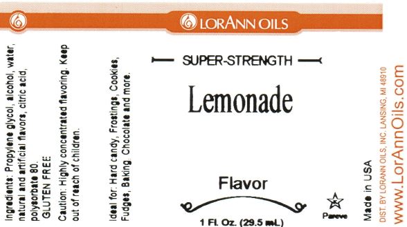 Lemonade Flavoring - Super Strength Flavor 1 oz., 16 oz., 1 Gallon, 5 Gallons - Ships Free Within Canada on Orders Above CAD $199