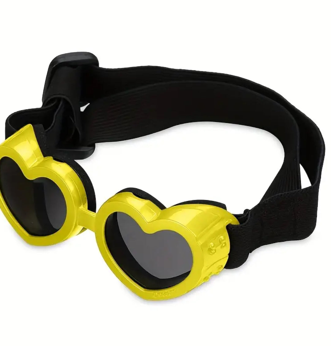 Lunettes en forme de cœur pour chien | Lunettes pour chien en forme de cœur