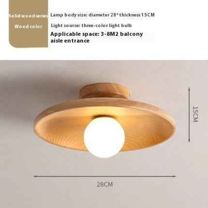Aisle Ceiling Lamp Solid Wood Modern Minimalist Lamps