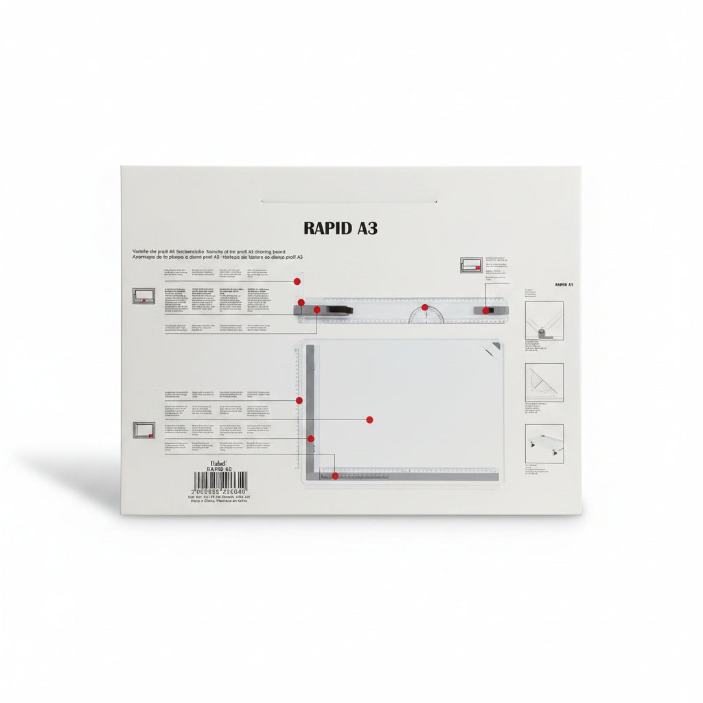 Parallel Edge White Drawing Board -14.5" x 20''