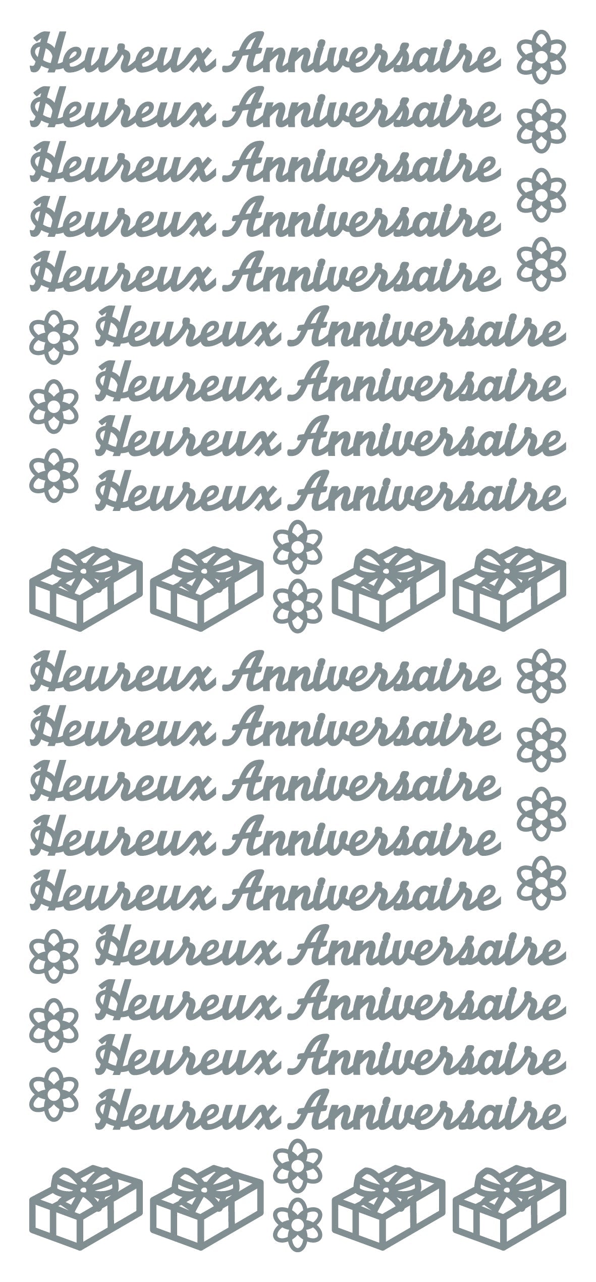 Peel Off Stickers - Heureux Anniversaire