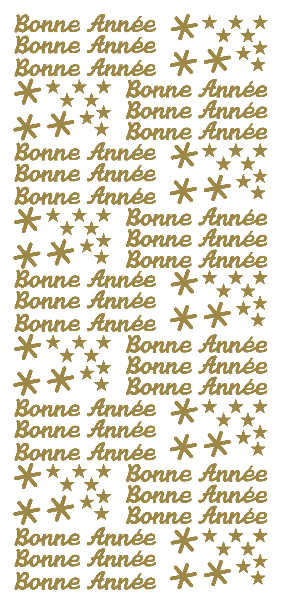 Autocollants à décoller - Bonne Année