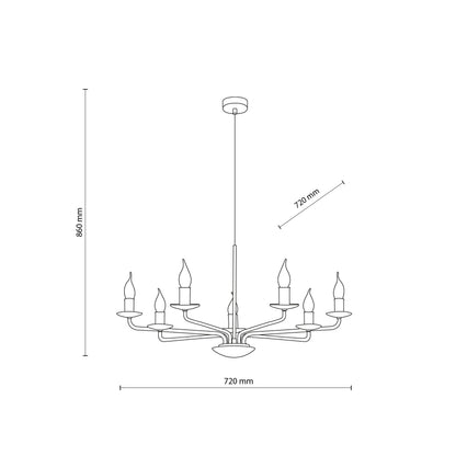 Suspension bougie vintage LIMAL