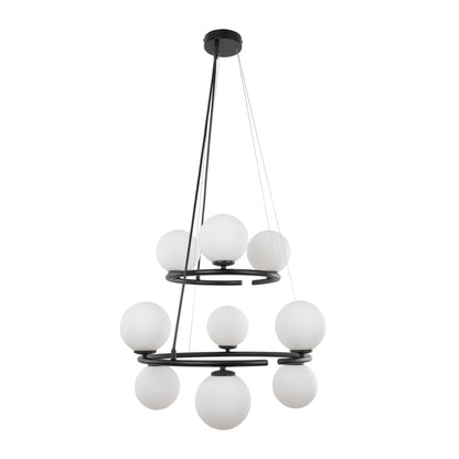 Suspension de plafond minimaliste scandinave Anabelle pour îlot de cuisine, salle à manger et intérieurs modernes