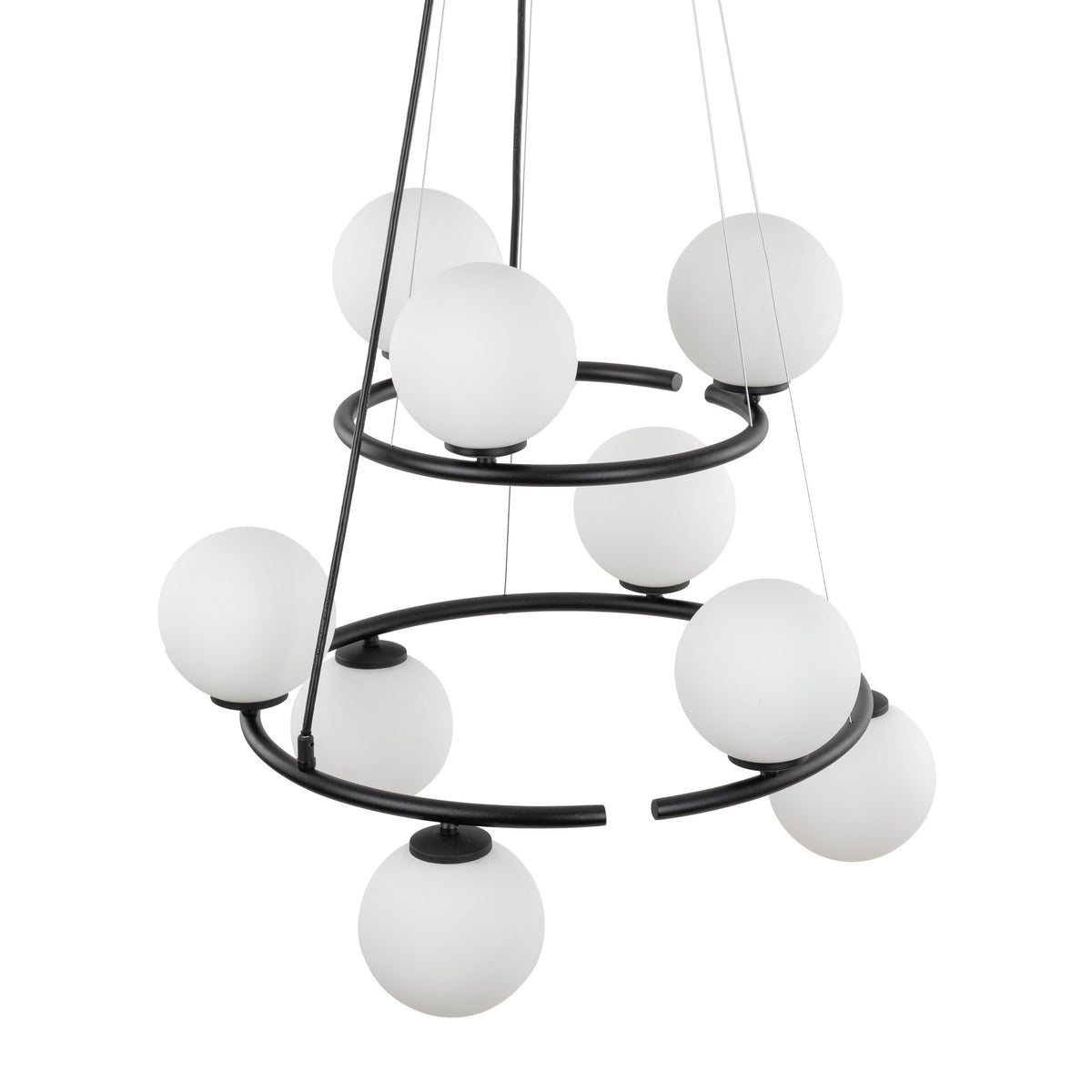 Suspension de plafond minimaliste scandinave Anabelle pour îlot de cuisine, salle à manger et intérieurs modernes
