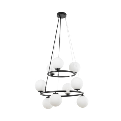 Suspension de plafond minimaliste scandinave Anabelle pour îlot de cuisine, salle à manger et intérieurs modernes