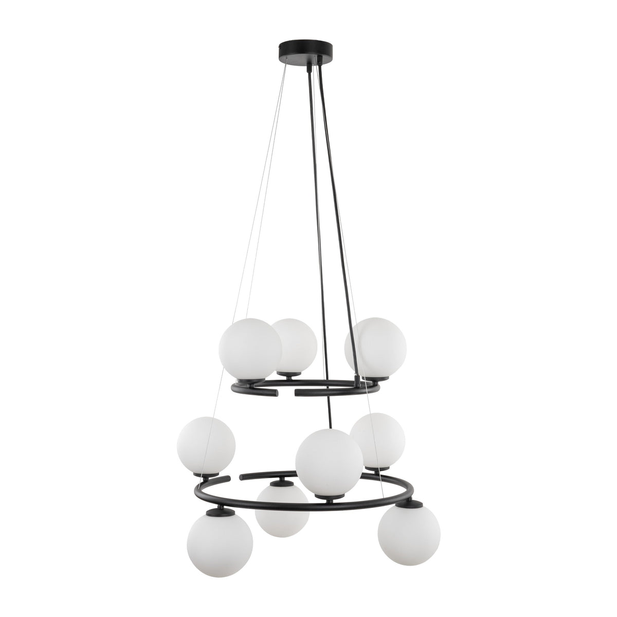 Suspension de plafond minimaliste scandinave Anabelle pour îlot de cuisine, salle à manger et intérieurs modernes