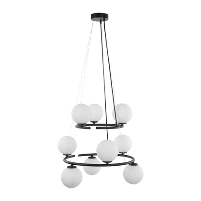 Suspension de plafond minimaliste scandinave Anabelle pour îlot de cuisine, salle à manger et intérieurs modernes