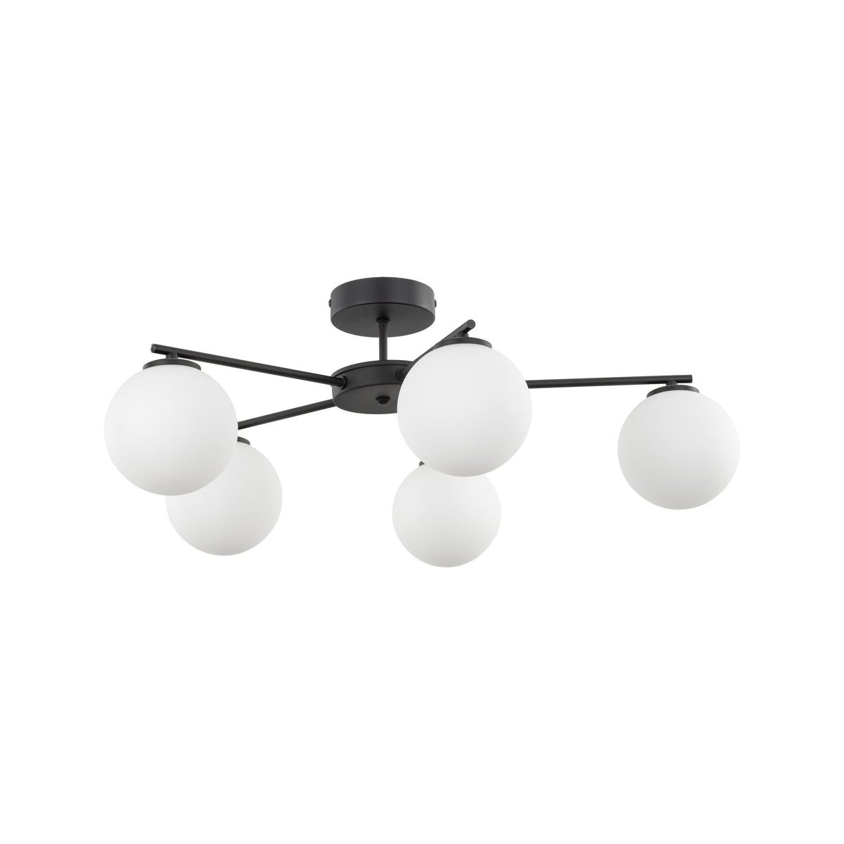 Plafonnier scandinave noir ELTON pour salon, chambre et couloir