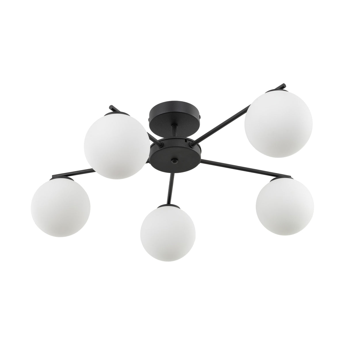 Plafonnier scandinave noir ELTON pour salon, chambre et couloir