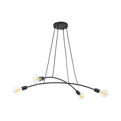 Suspension Minimaliste Noire HELIX 4 (Liquidation)